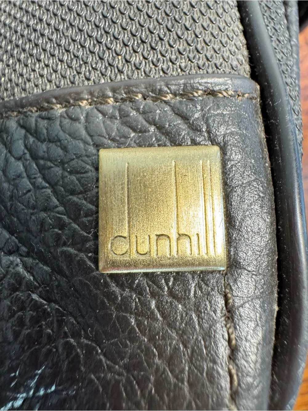 Dunhill Canvas and Leather Messenger Bag